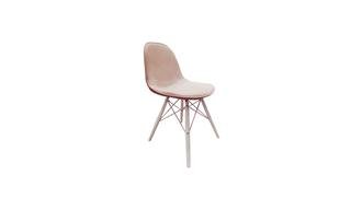  Milky Sandalye - Beyaz Ayak - Çok Renkli Kumaş 3120009309 | Kelebek
